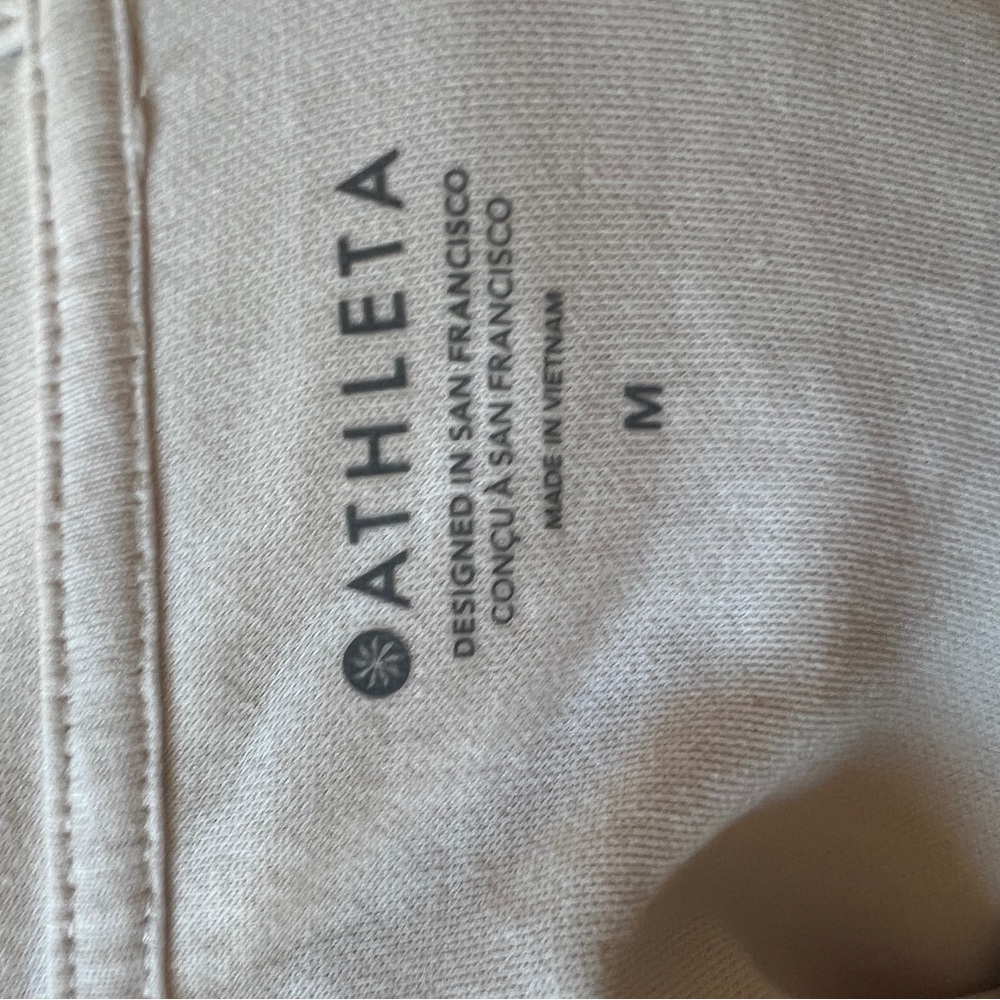 Athleta Sundown Sweatshirt Tank Cream Size M - Picture 4 of 8